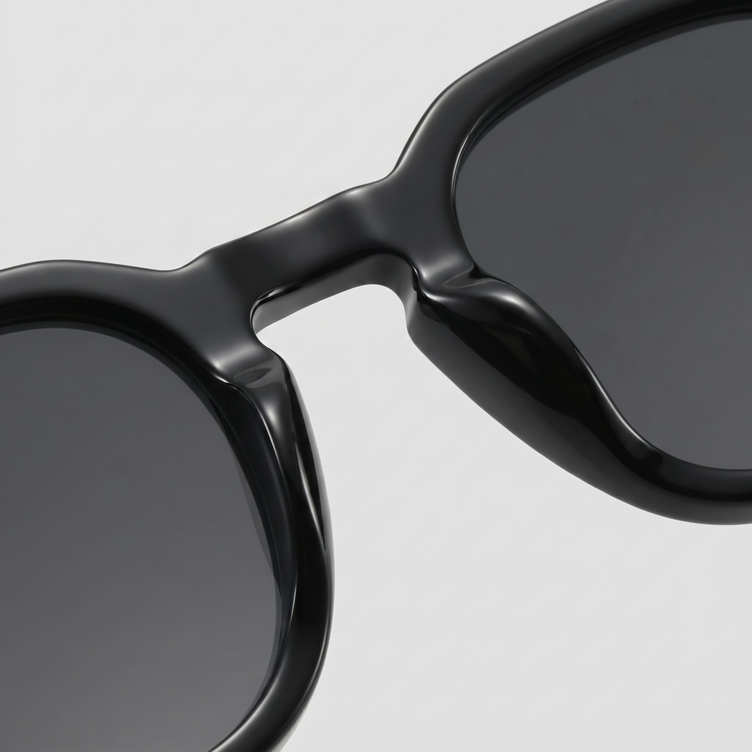 Men's Vintage Square Sunglasses with Dark Lenses