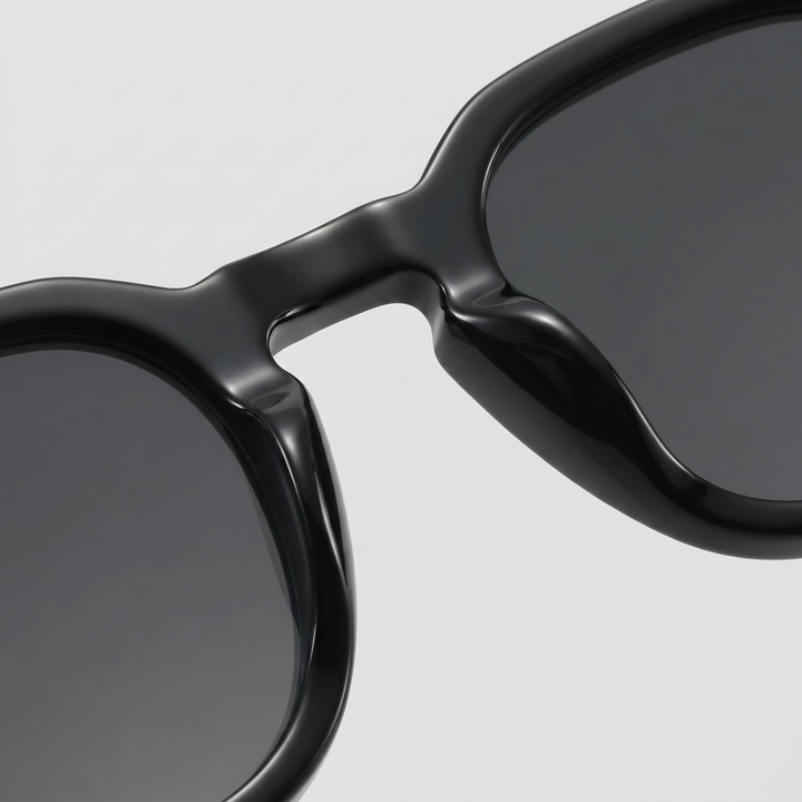 Men's Vintage Square Sunglasses with Dark Lenses