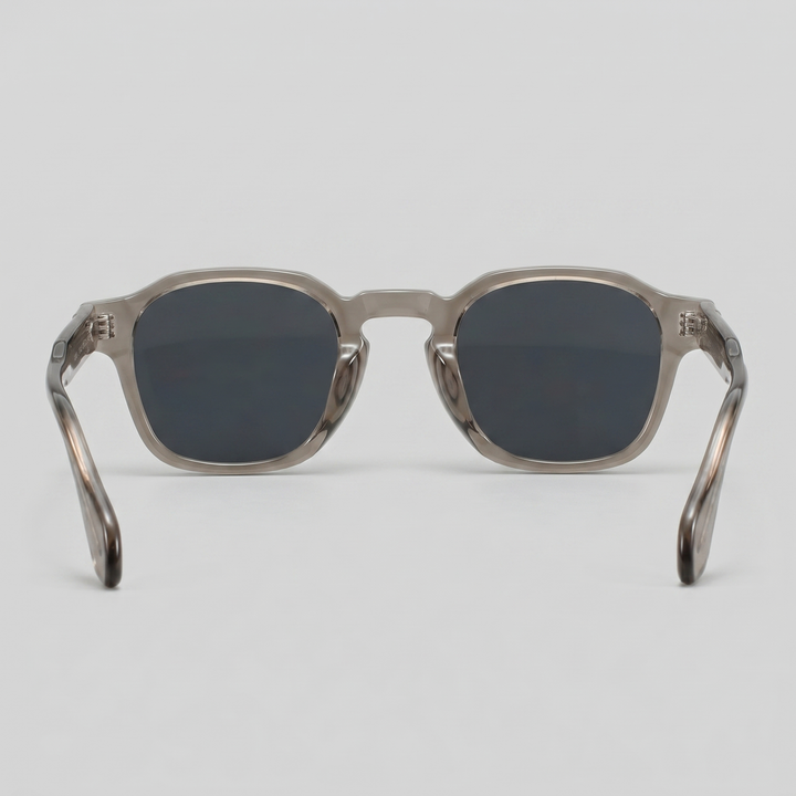 Men's Vintage Square Sunglasses with Dark Lenses