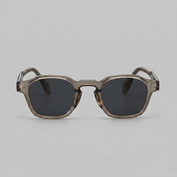 Men's Vintage Square Sunglasses with Dark Lenses
