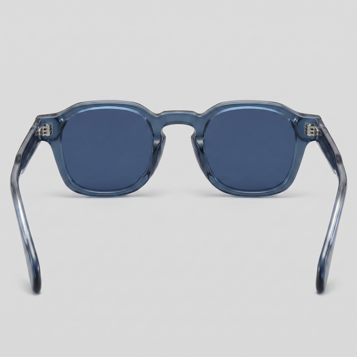 Men's Vintage Square Sunglasses with Dark Lenses