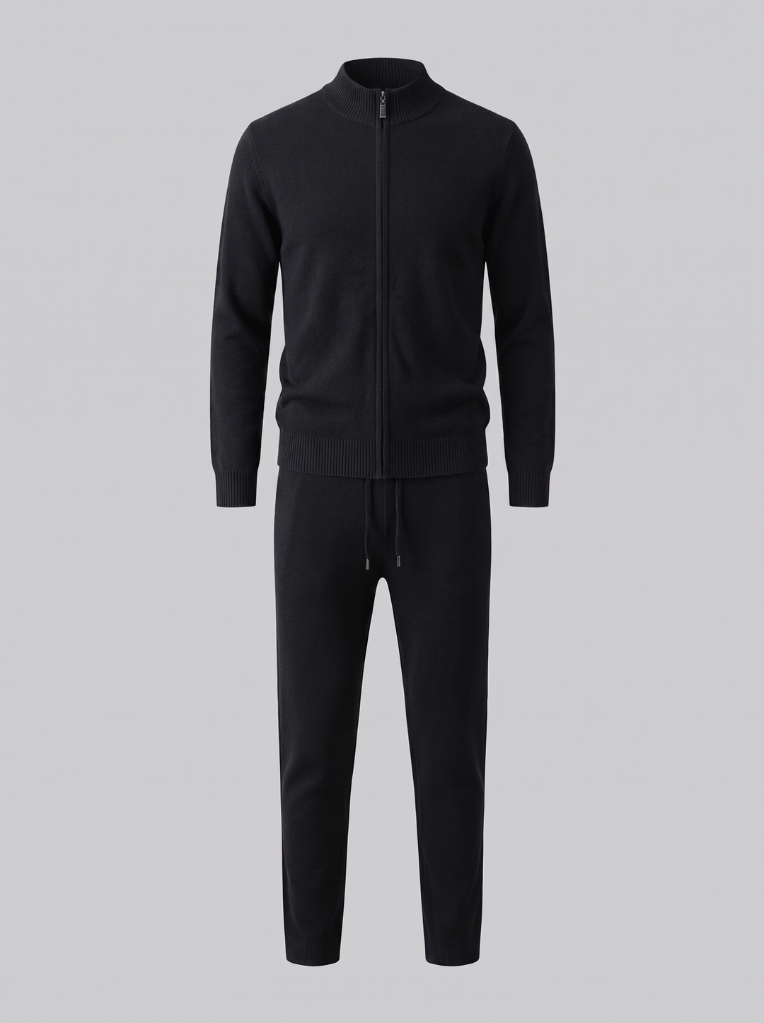 Men's Wool Knit Zip Cardigan and Trouser Co-ord Set