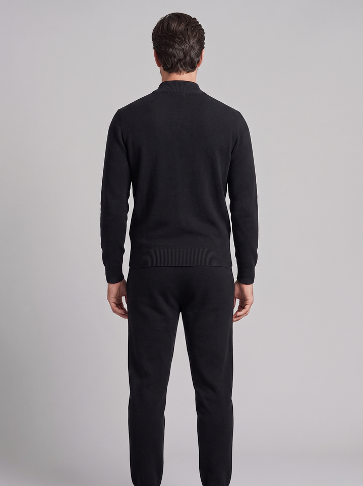 Men's Wool Knit Zip Cardigan and Trouser Co-ord Set