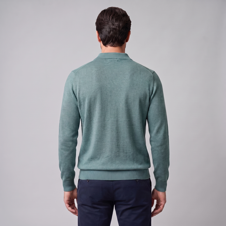 Men's Wool Polo Sweater