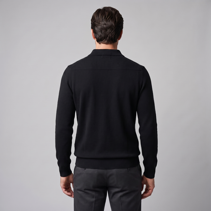 Men's Wool Polo Sweater