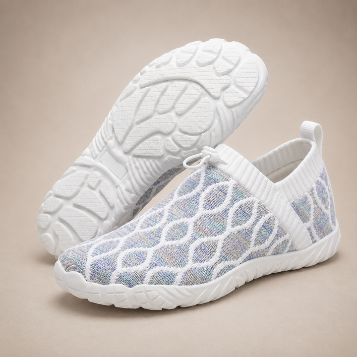 Knit Slip On Sneakers – Lightweight Cloud Comfort Walking Shoes