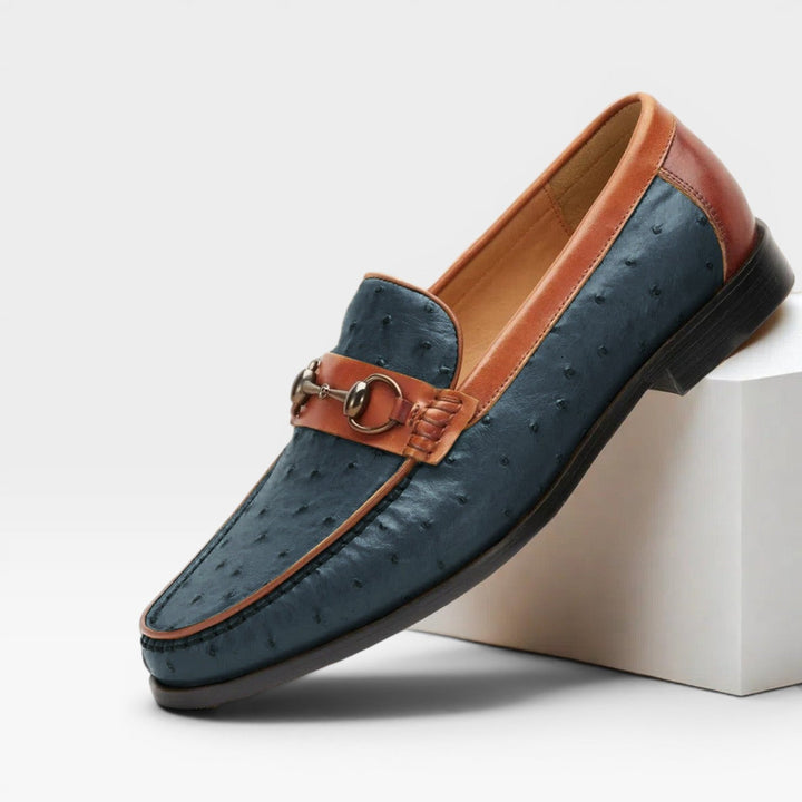 Men's Genuine Leather Bit Loafers – Classic Slip On Smart Dress Shoes