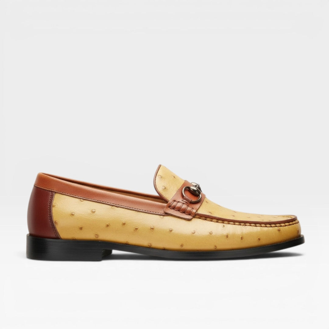 Men's Genuine Leather Bit Loafers – Classic Slip On Smart Dress Shoes