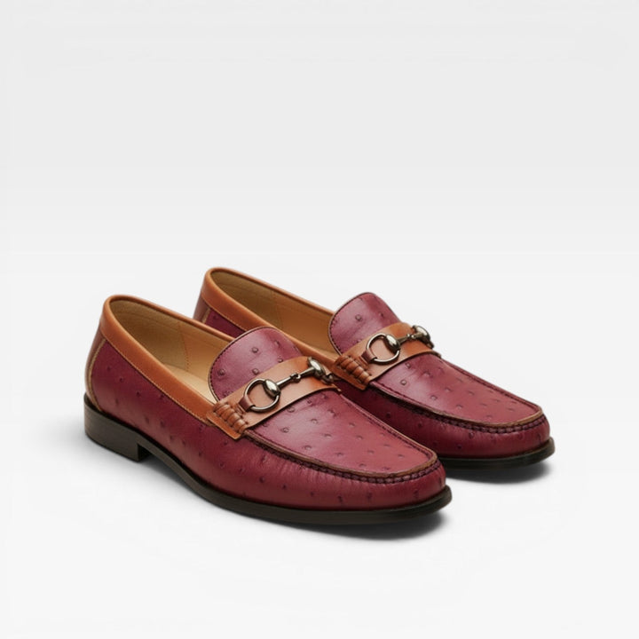 Men's Genuine Leather Bit Loafers – Classic Slip On Smart Dress Shoes