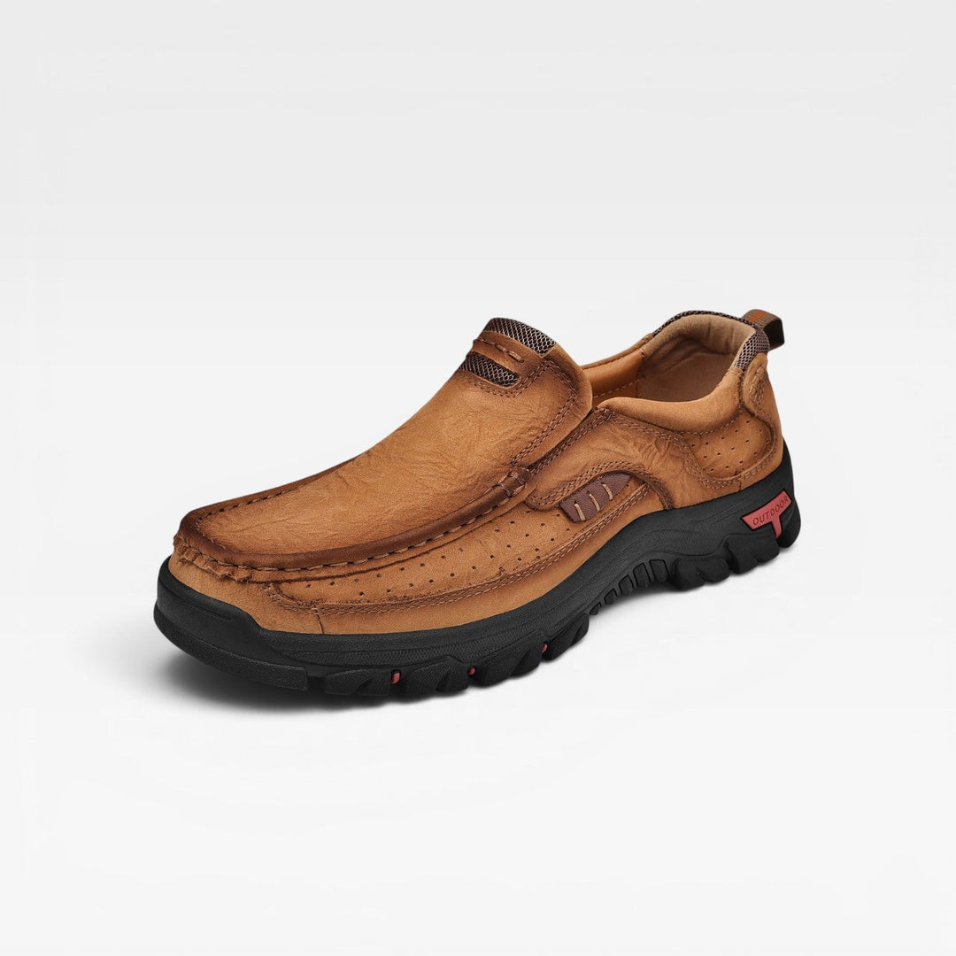 Men's Genuine Leather Ankle Boots – Comfortable Slip On Smart Casual Shoes