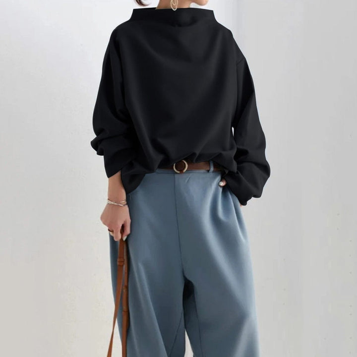 Women's Funnel Neck Sweatshirt Oversized