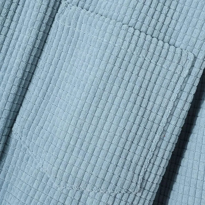 Men's Corduroy Overshirt Relaxed Fit Hooded Jacket
