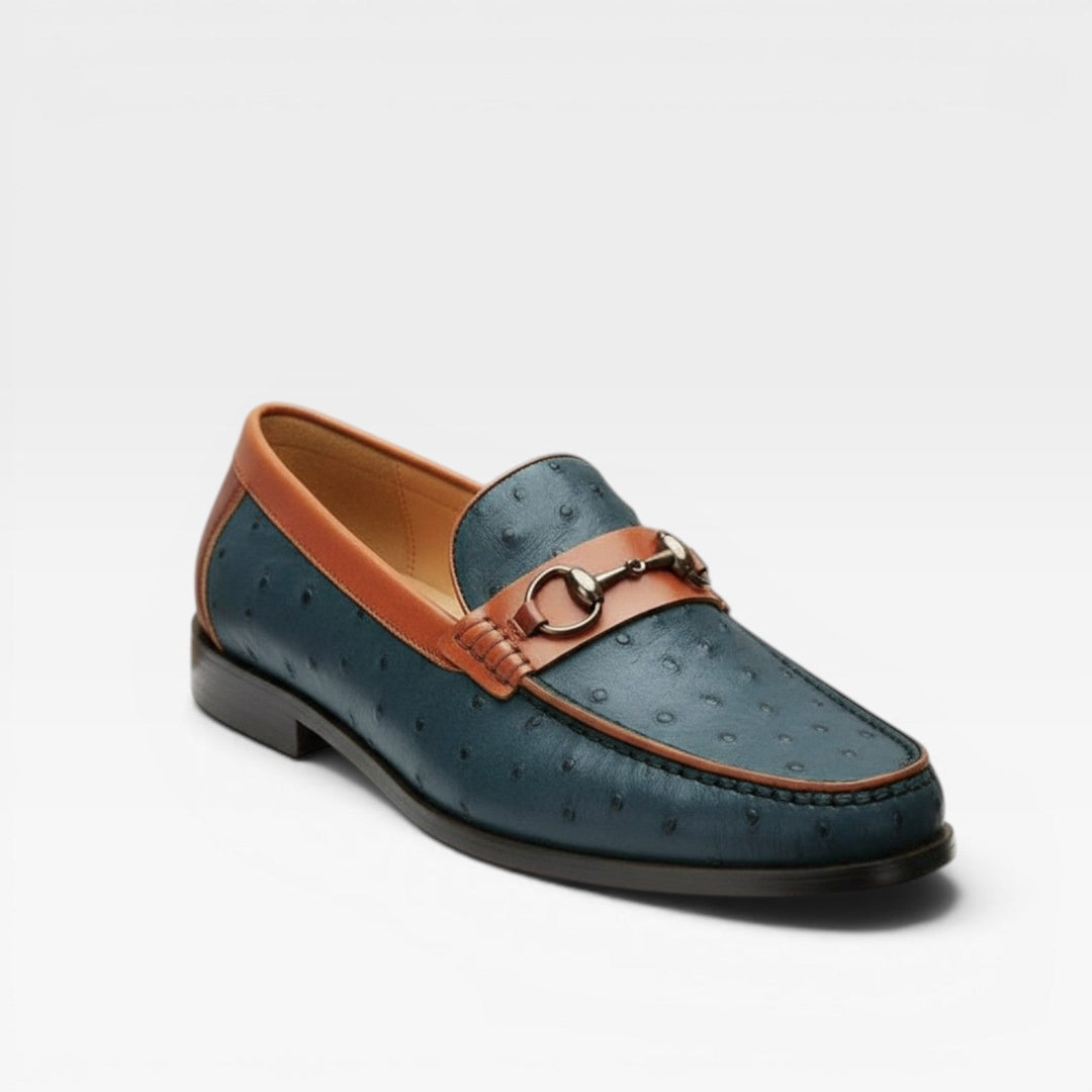 Men's Genuine Leather Bit Loafers – Classic Slip On Smart Dress Shoes