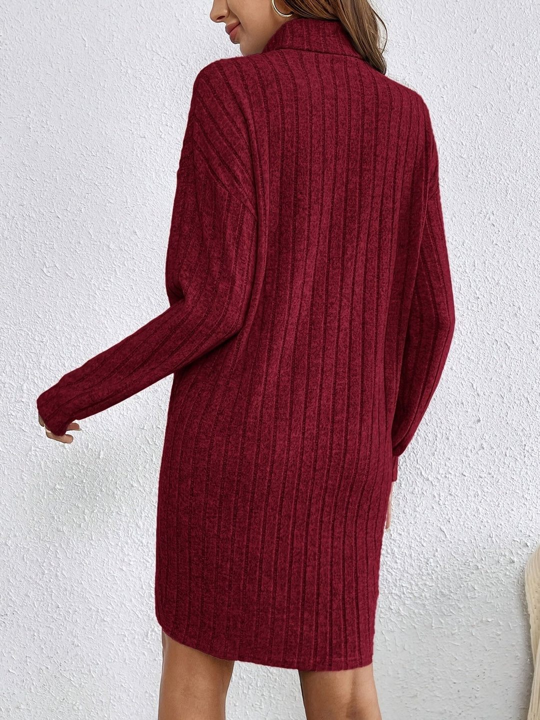 Beverly | Ribbed Textured Sweater Dress