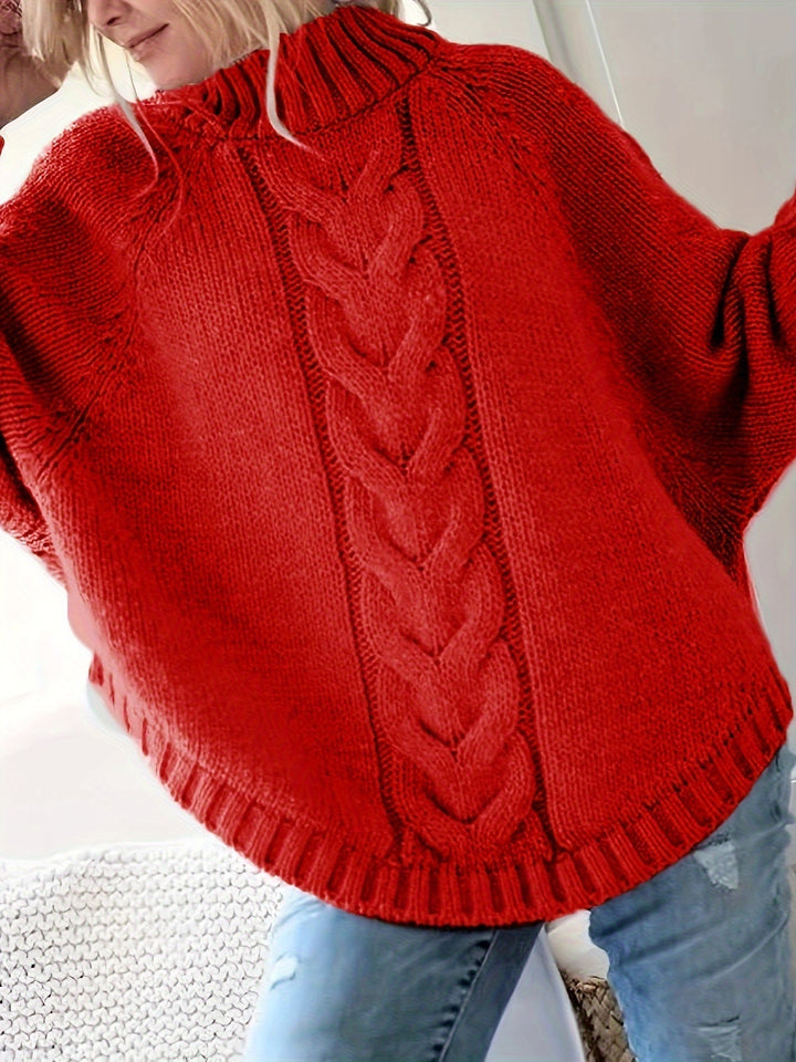 Gwendolyn | Cable-Knit High-Neck Sweater