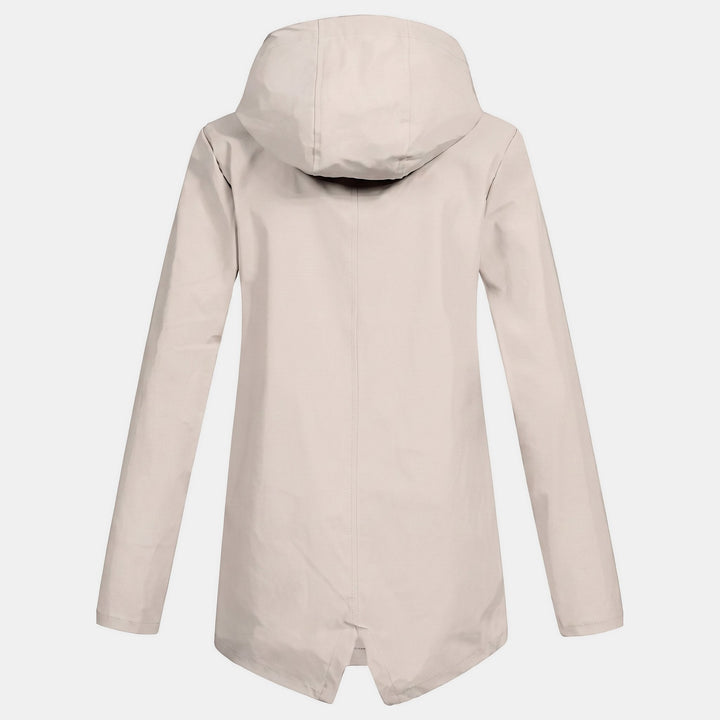 Women's Lightweight Waterproof Rain Jacket, Short Full Zip