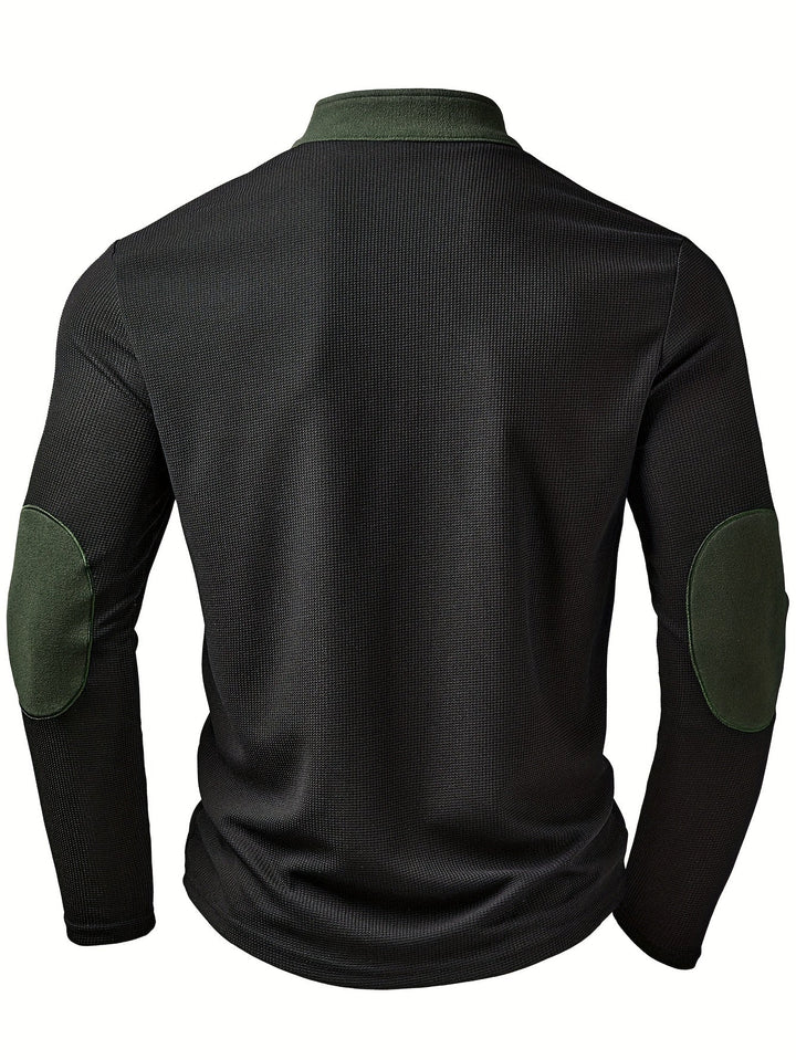 Tristan | Textured Quarter-Zip Pullover