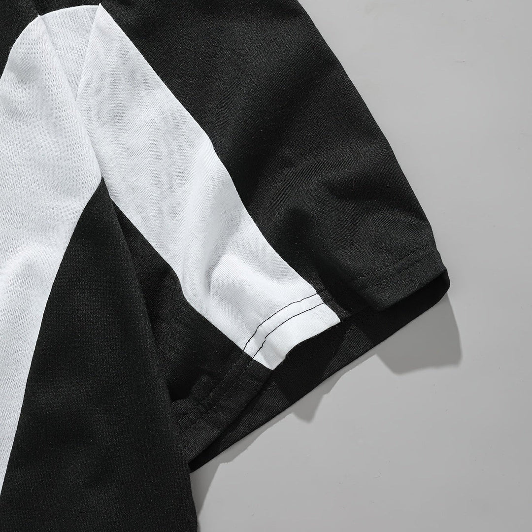 Men’s Color Block T Shirt Casual Short Sleeve Crew Neck Top