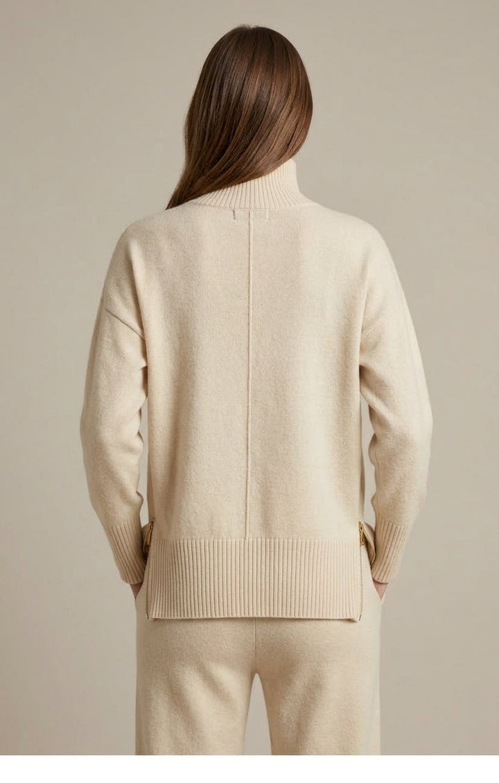 Women's Knit Two-Piece Lounge Set Relaxed Fit