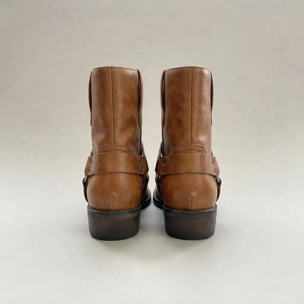 Men’s Ankle Boots Casual Buckle Detail Everyday Footwear