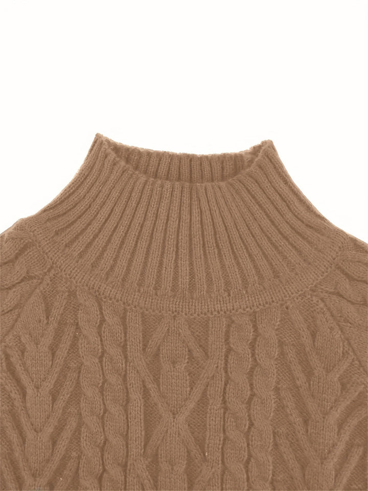 Eloise | Textured Half-Collar Sweater