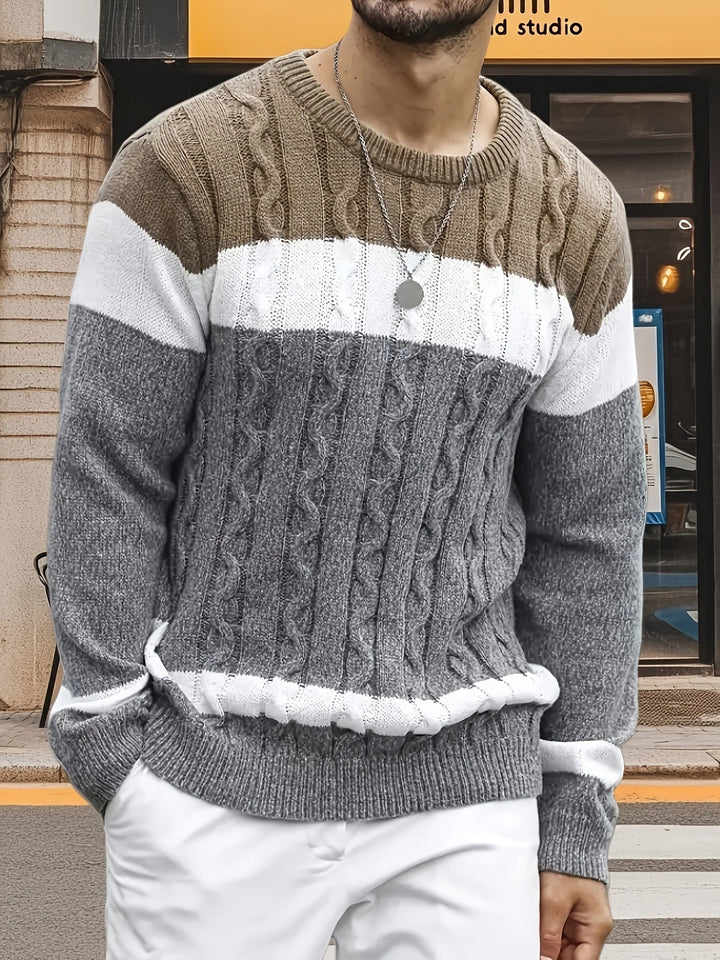 Bradley | Textured Cable-Knit Sweater