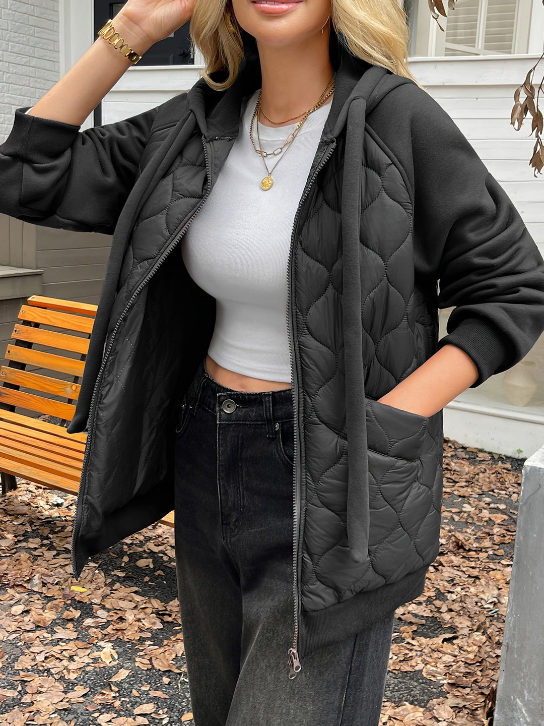 Helene | Quilted Hooded Jacket