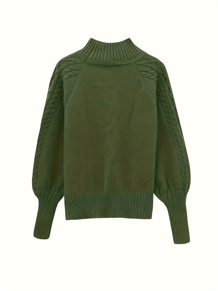 Eloise | Textured Half-Collar Sweater