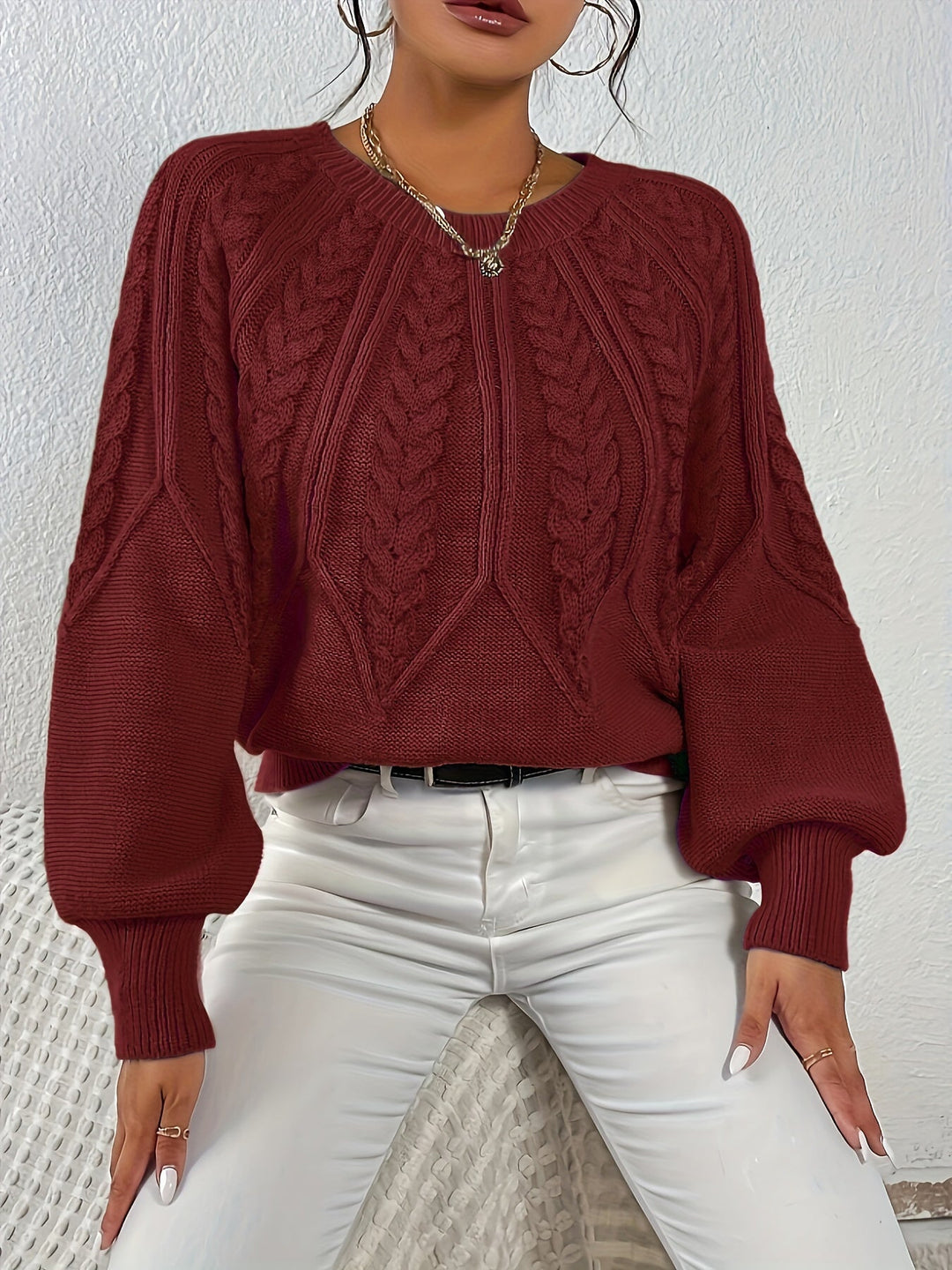 Eleanor | Relaxed Cable-Knit Sweater