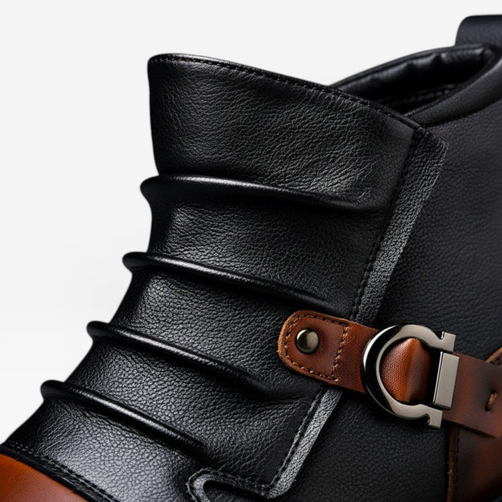 Men's Genuine Leather Ankle Boots – Classic Lace Up Refined Everyday Shoes