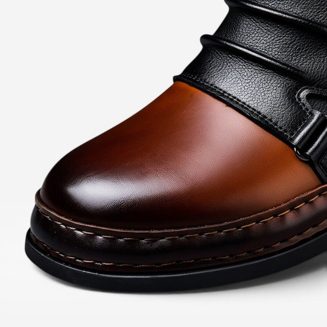 Men's Genuine Leather Ankle Boots – Classic Lace Up Refined Everyday Shoes