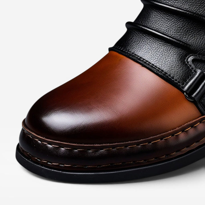 Men's Genuine Leather Ankle Boots – Classic Lace Up Refined Everyday Shoes