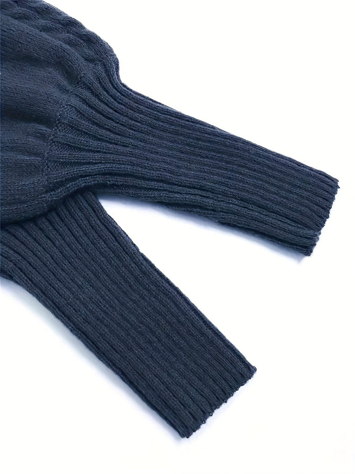 Eloise | Textured Half-Collar Sweater