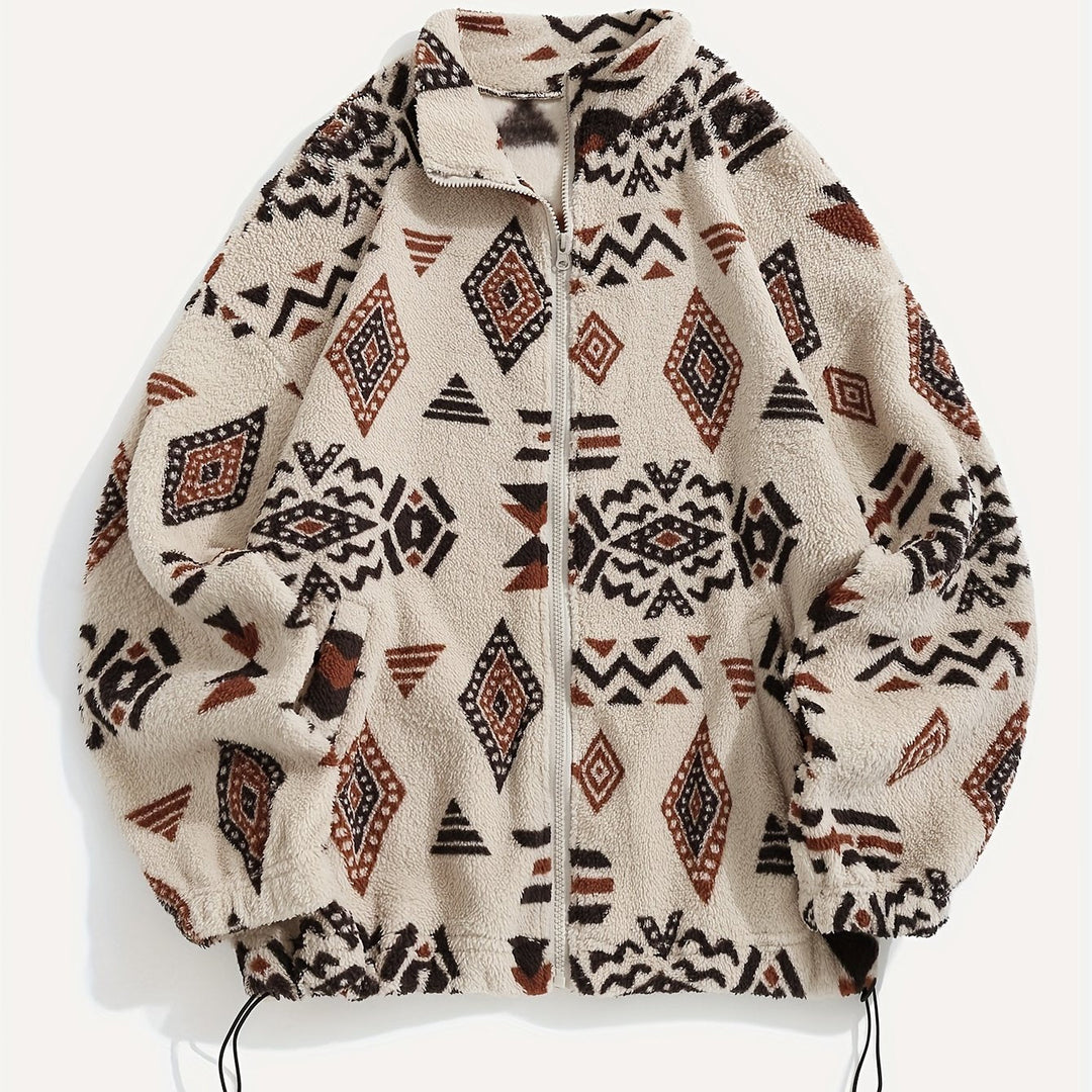 Lorraine | Patterned Zip-Up Jacket