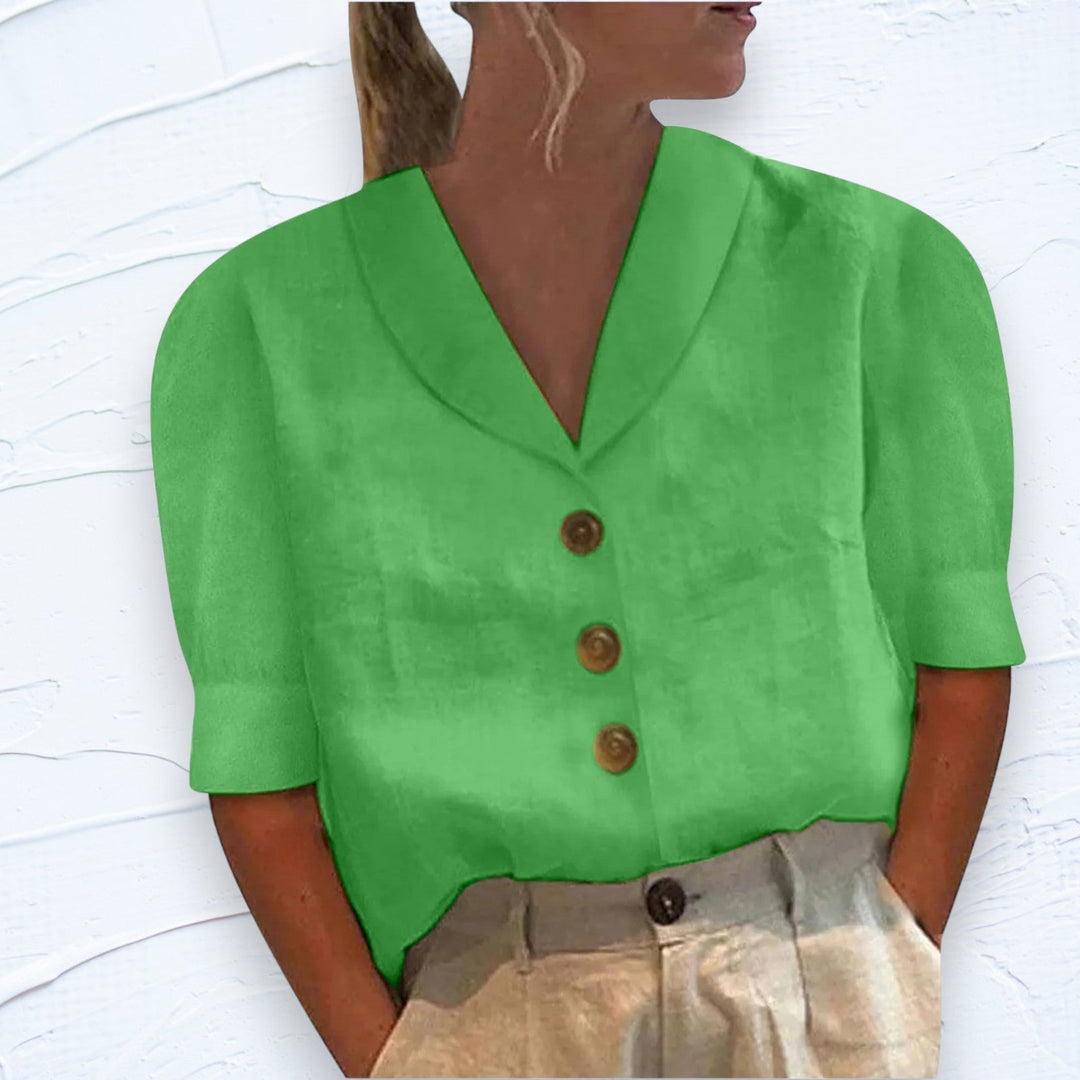 Elegant Linen Top – Effortless Summer Ease