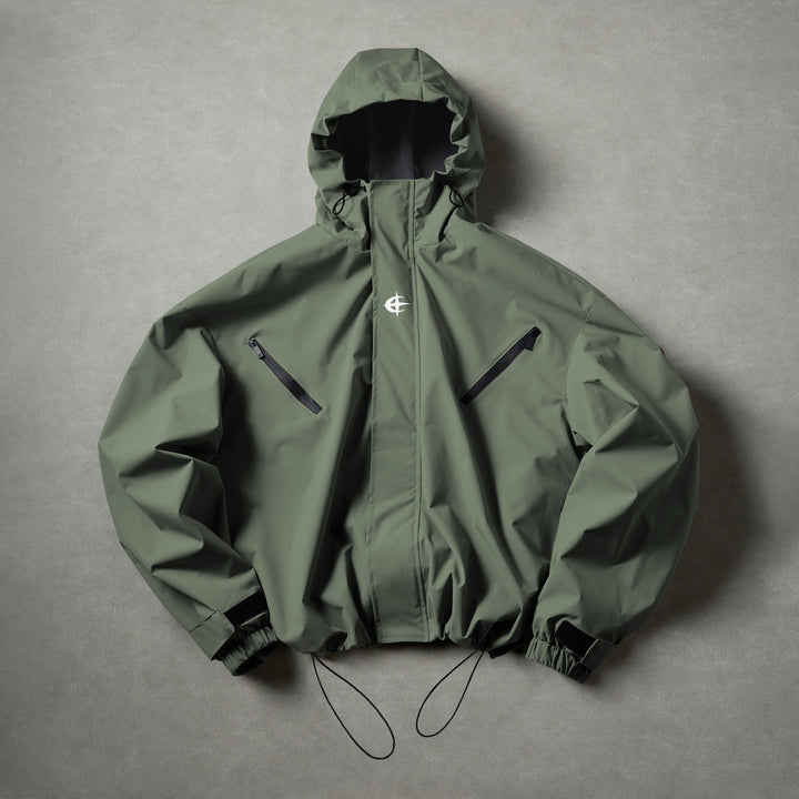 Men’s Hooded Windbreaker Jacket Casual Outdoor Zip Up Outerwear