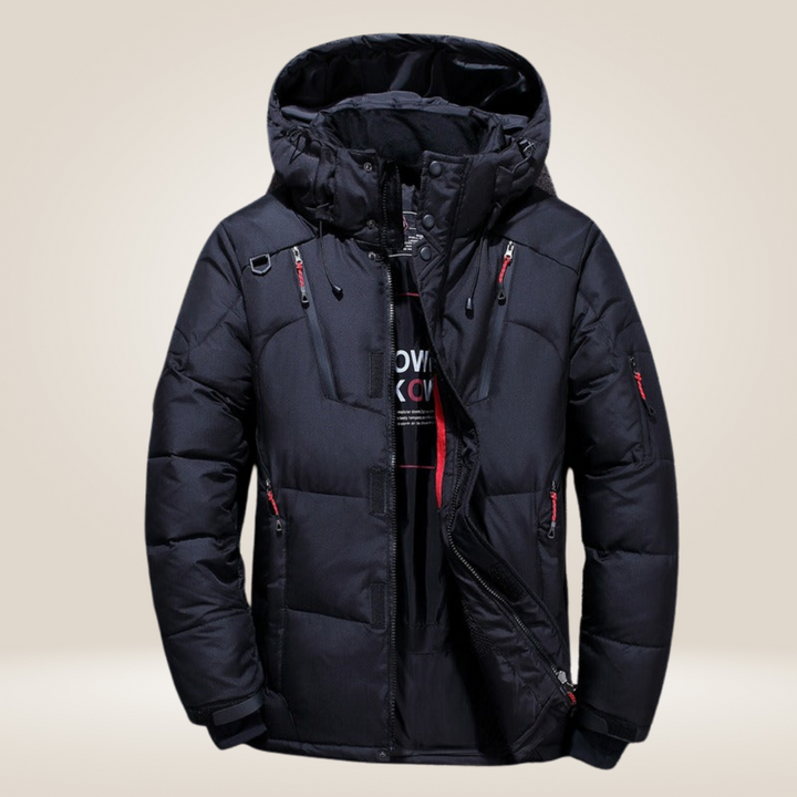 Nordfall Men’s Parka Winter Jacket – Thick Fleece-Lined Waterproof & Windproof Coat