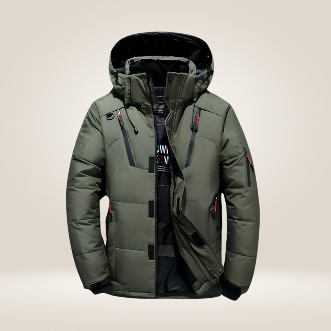 Nordfall Men’s Parka Winter Jacket – Thick Fleece-Lined Waterproof & Windproof Coat
