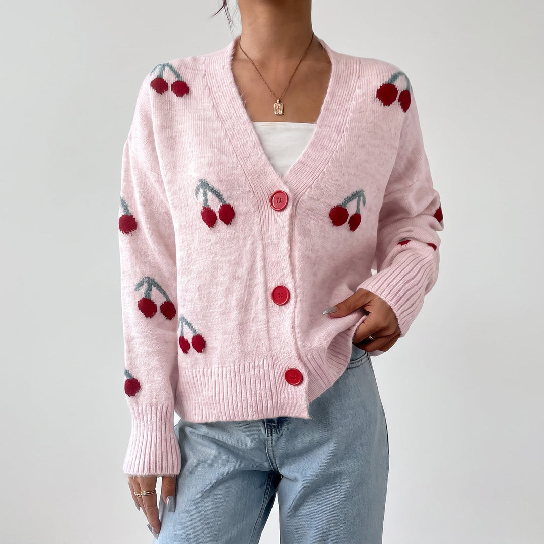 Women's Cropped Knit Cardigan Sweater