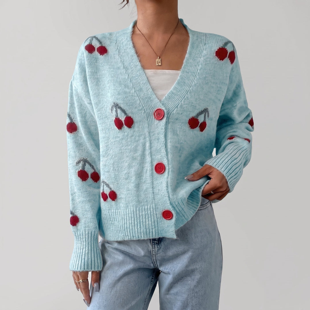 Women's Cropped Knit Cardigan Sweater