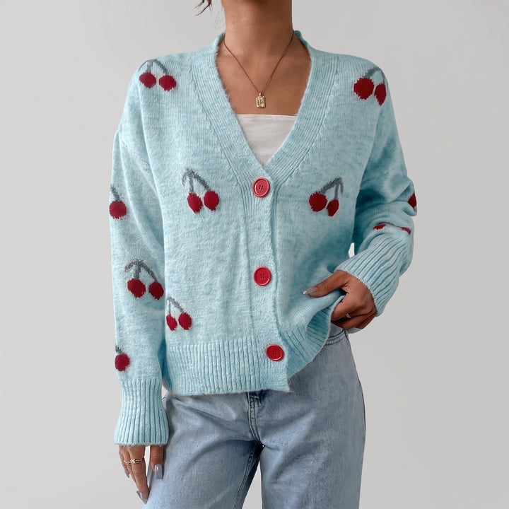 Women's Cropped Knit Cardigan Sweater