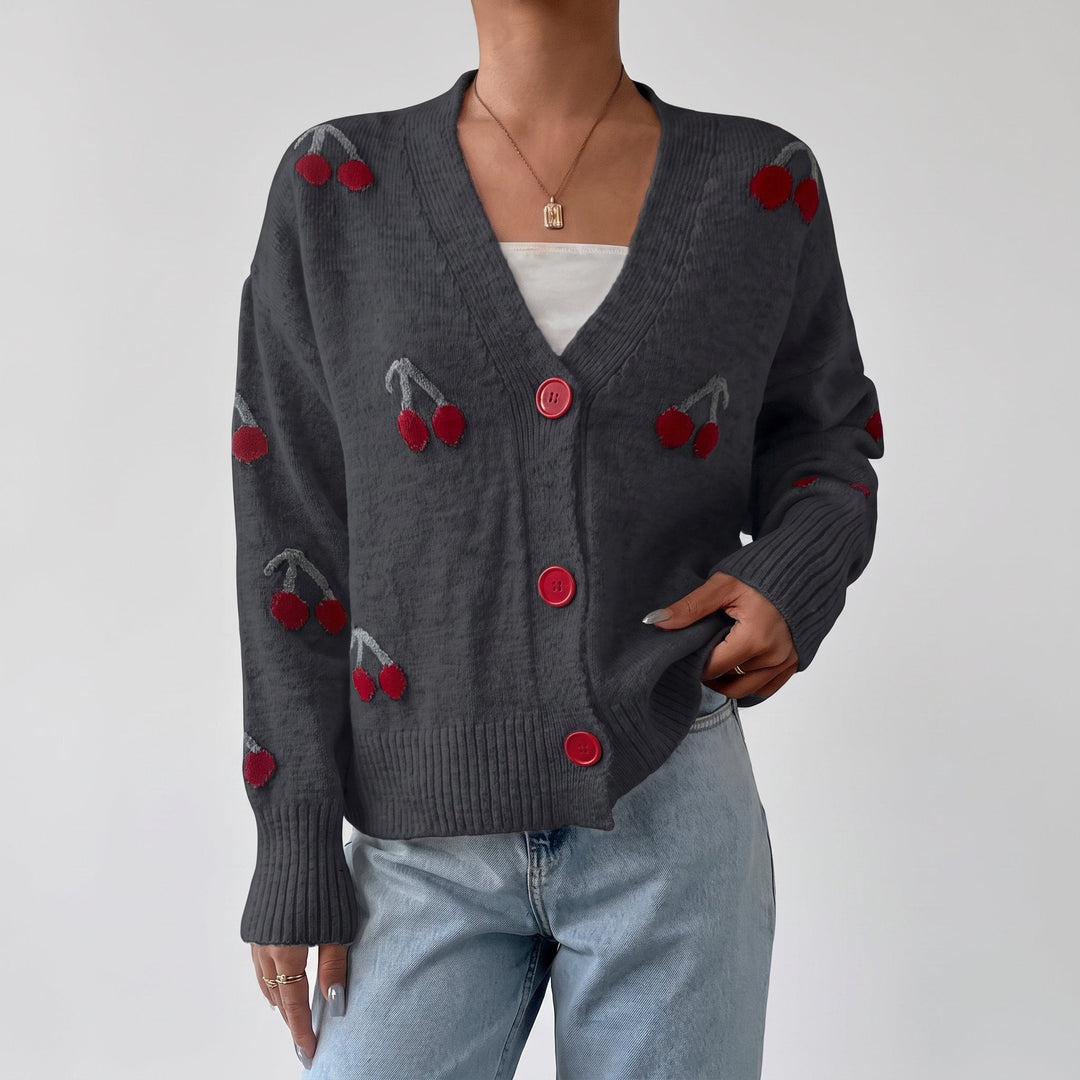 Women's Cropped Knit Cardigan Sweater