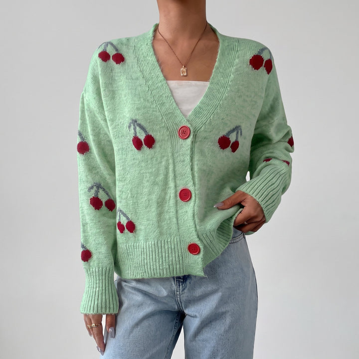 Women's Cropped Knit Cardigan Sweater