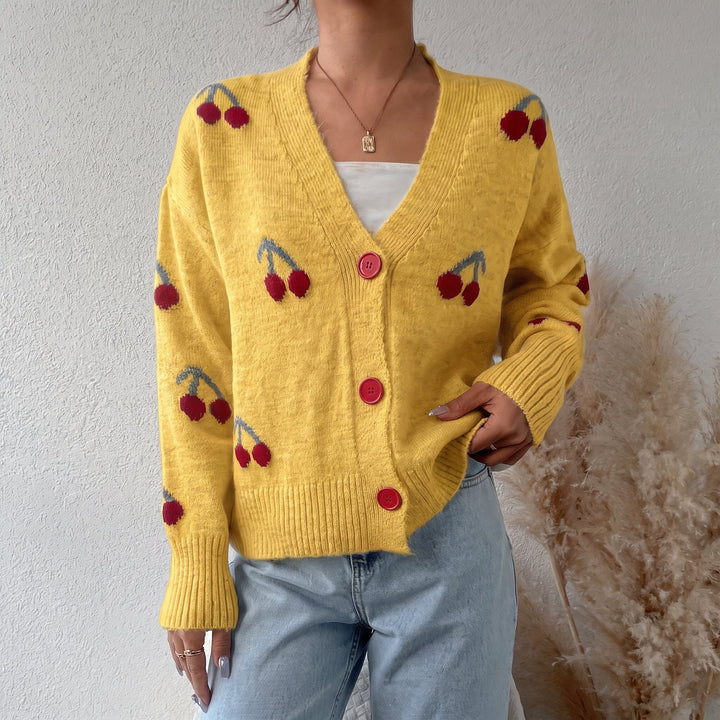 Women's Cropped Knit Cardigan Sweater