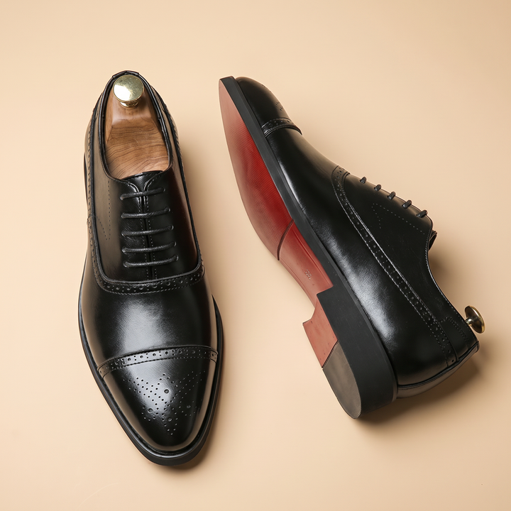 Men's Leather Brogue Shoes | Lace-Up Dress Shoe
