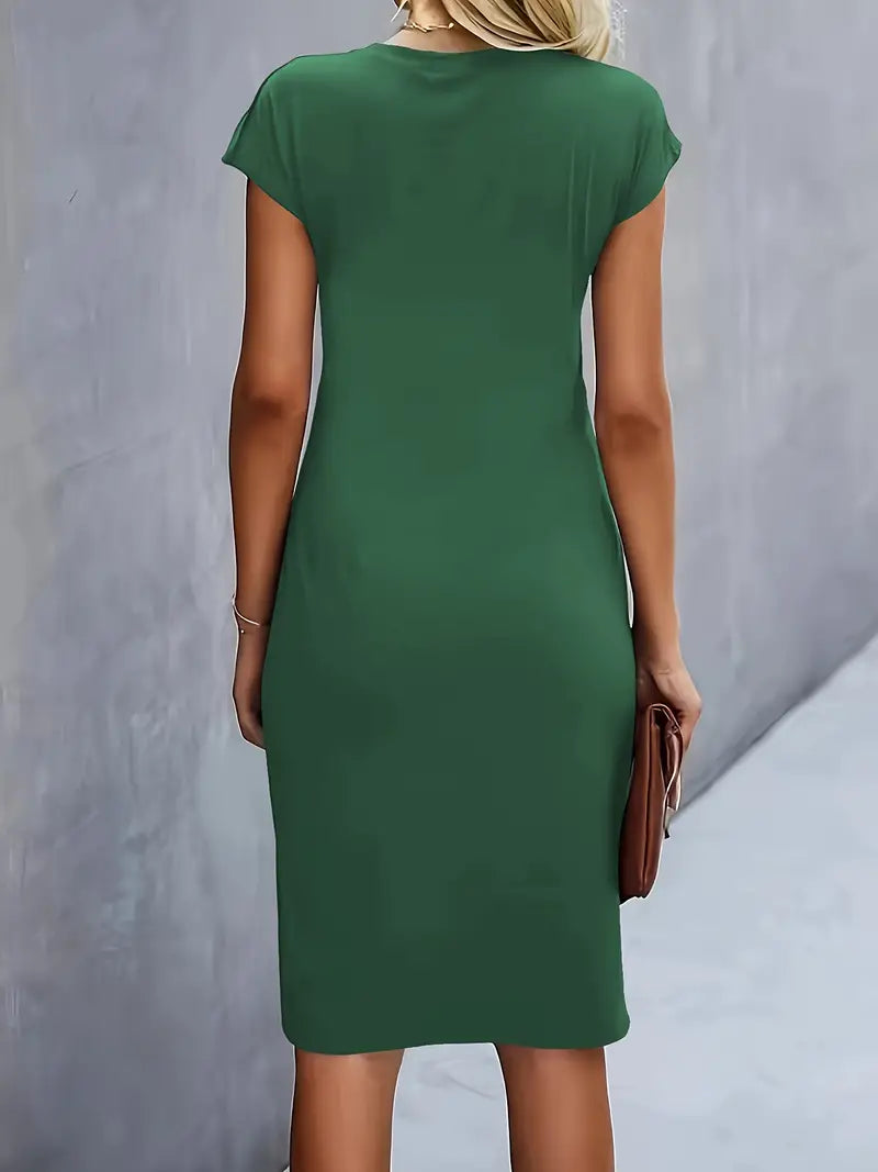 Jacinda | Elegant Flattering Midi Dress