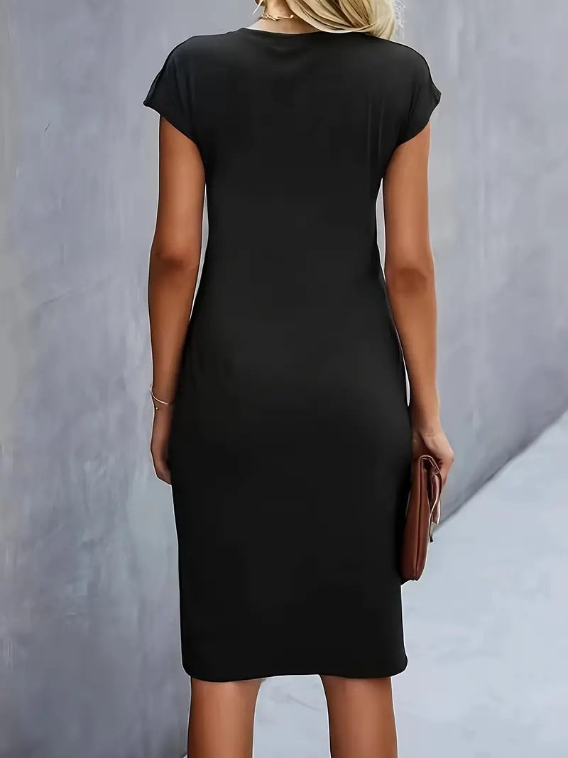 Jacinda | Elegant Flattering Midi Dress