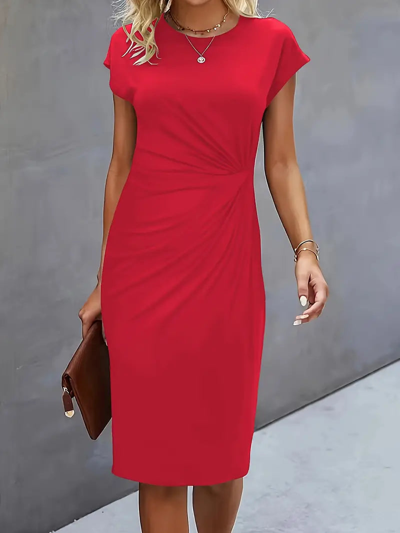 Jacinda | Elegant Flattering Midi Dress