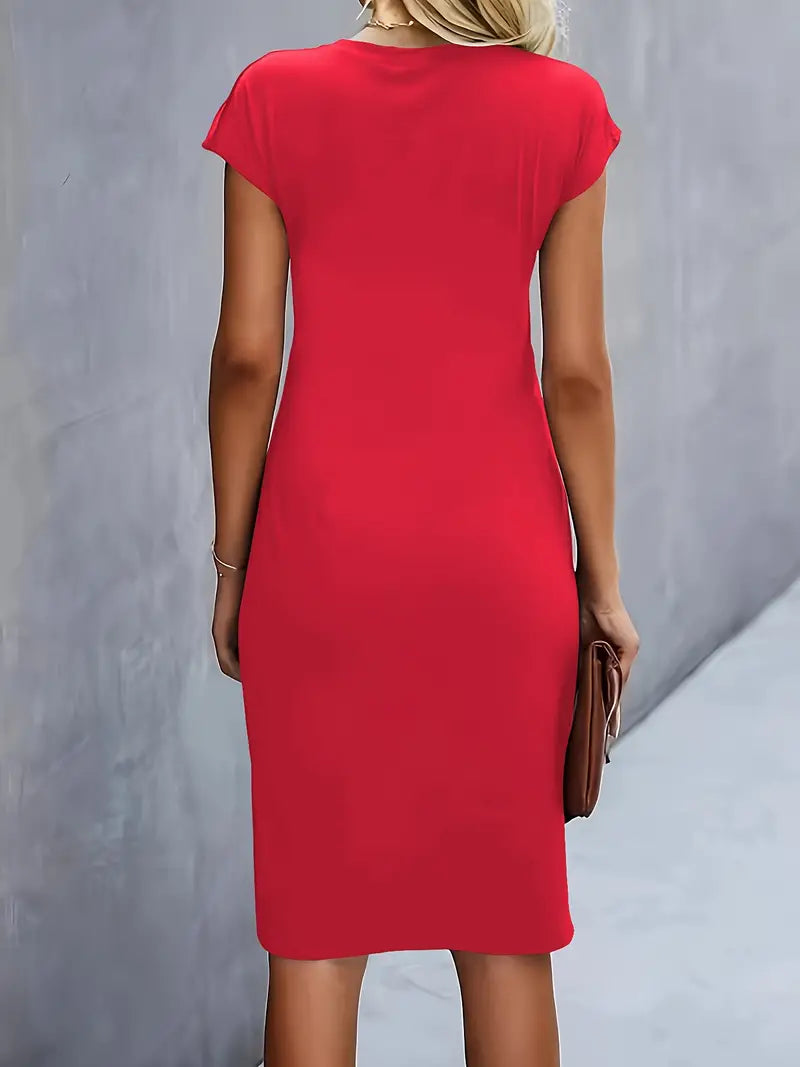 Jacinda | Elegant Flattering Midi Dress