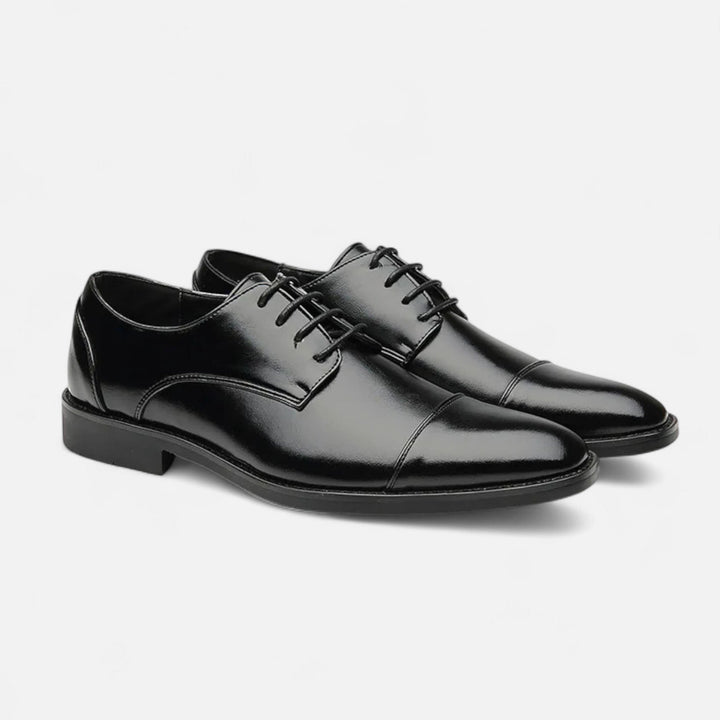 Dress Shoes with Lace-Up Front and Cap Toe for Men